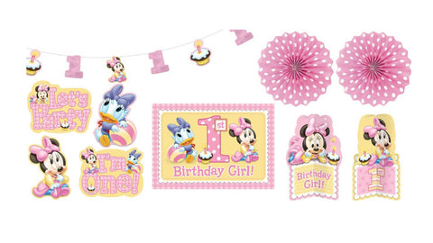 Baby Minnie 1st Birthday Decorating Kit
