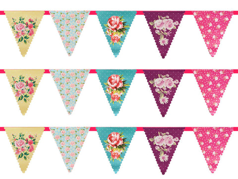 Florals Party Buntings