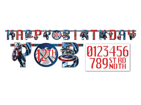 Captain America Add-an-Age Jointed Banner