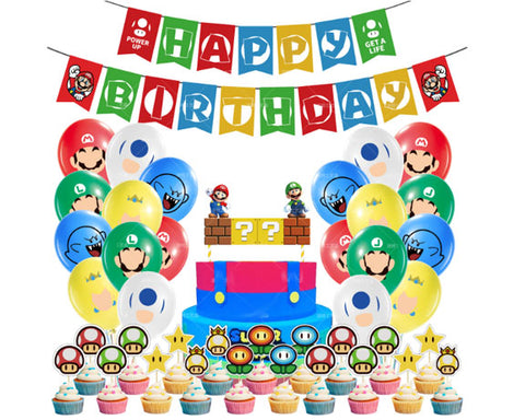 Mario Bros. Birthday Decorating Kit