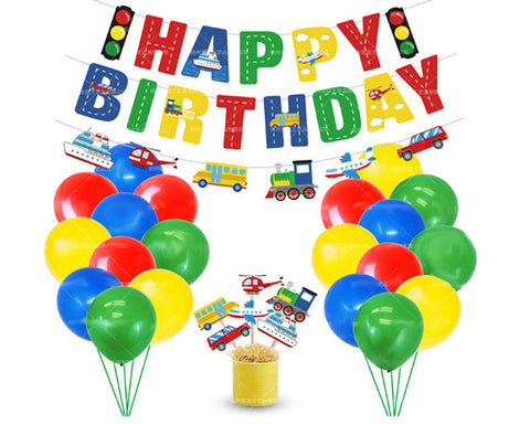 Transportation Birthday Decorating Kit