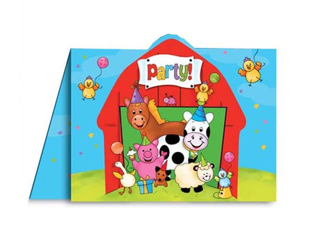 Barnyard Party Invitations (8 ct)