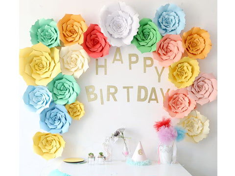 DIY Petal Paper Flower - 12 inches (click for more colors)