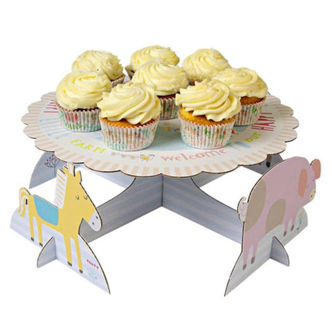 Happy Little Farm Cake Stand
