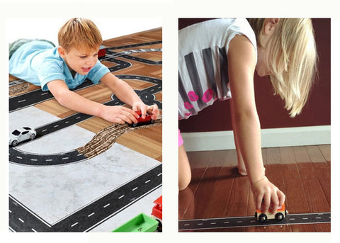 Road and Rail Road Track Stickers Set