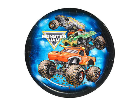 Monster Jam 7-inch paper plates (8 ct)