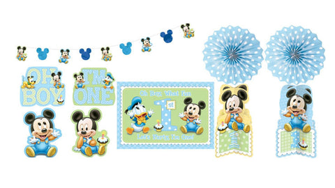 Baby Mickey 1st Birthday Decorating Kit