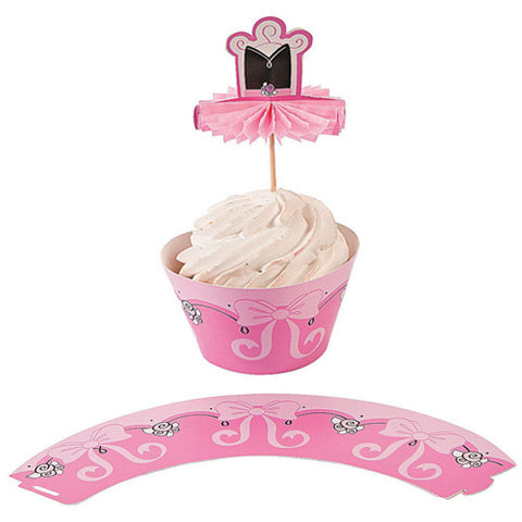 Ballerina Cupcake Wraps and Picks