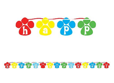 Paw Birthday Banner