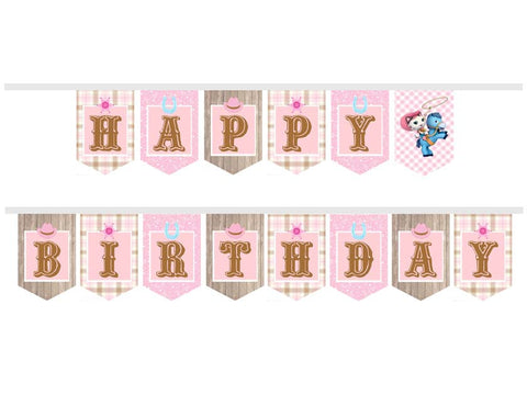 Sheriff Callie Birthday ribbon banner