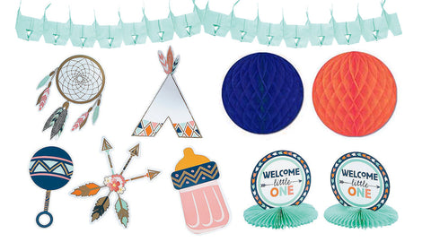 Boho Chic Baby Shower Decorating Kit