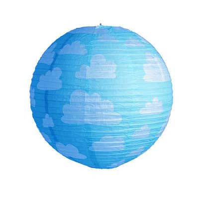Printed Round Paper Lantern - 12 inches (click for more colors)