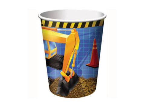Construction Zone Paper Cups (8 ct)