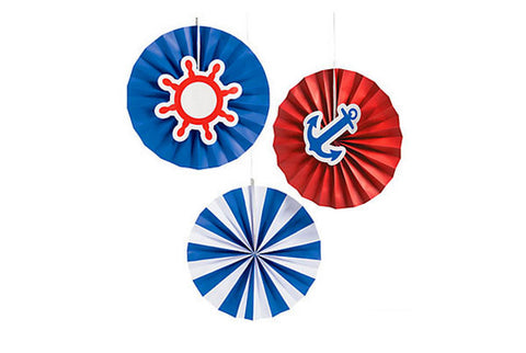 Nautical with Icons Hanging Fans