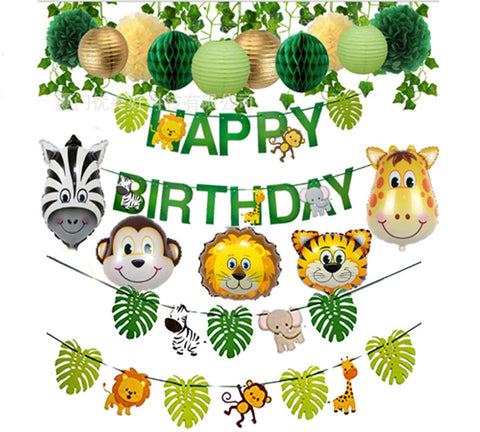 Jungle Animals Birthday Decorating Kit