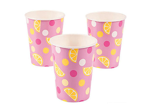 Lemonade Party Paper Cups (8 ct)