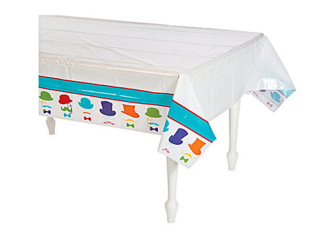 Colorful Mustache Table Cover