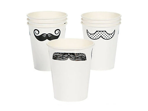 Mustache Paper Cups (8 ct)