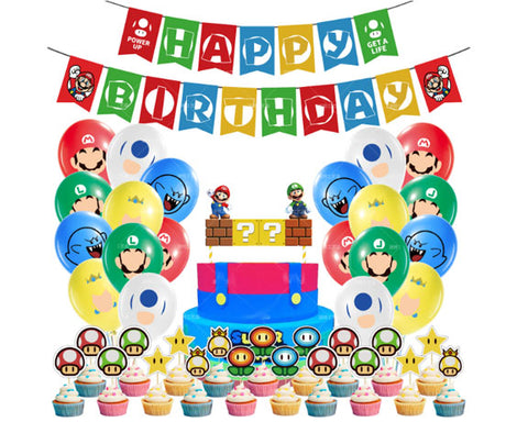 Mario Bros. Birthday Decorating Kit