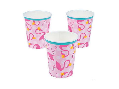 Tropical Flamingo Party Paper Cups (8 ct)