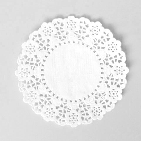 White Paper Doilies - 4.5 inches