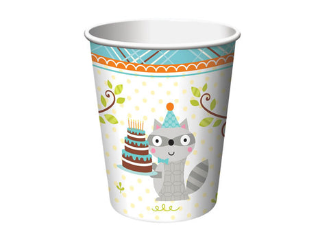 Woodland Birthday Paper Cups (8 ct)