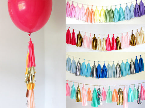 Mix and Match Tissue Tassel Garland Kit (click for more colors)