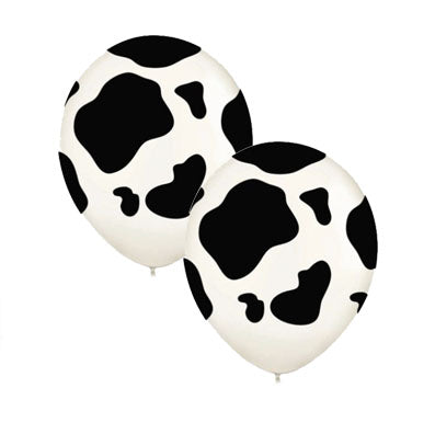 Cow Spots Latex Balloons