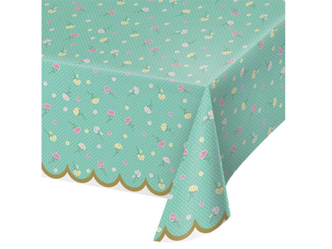 Floral Tea Party Table Cover