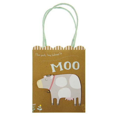 Happy Little Farm Paper Bags  (8 ct)