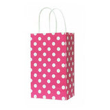 Polka Dot paper bags - 10 ct - with handles (click for more colors)