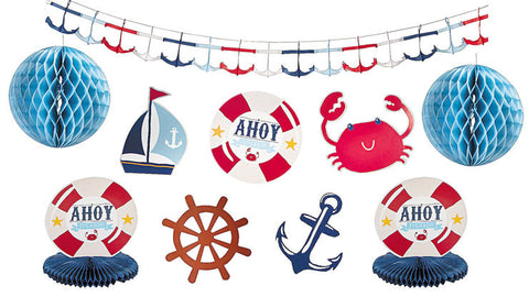 Nautical Baby Boy Shower Decorating Kit
