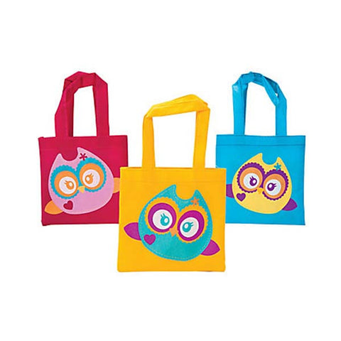 Owl Mini Tote Bags (8 ct)