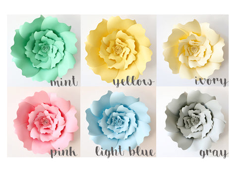 DIY Scallop Paper Flower - 16 inches (click for more colors)