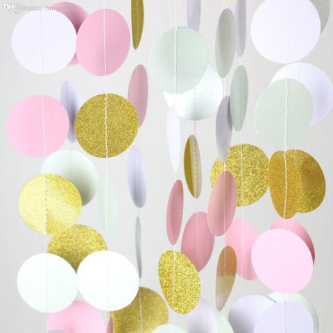 Glitter Circle Garland (click for more colors)