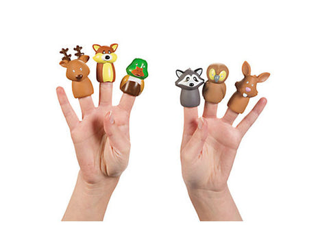 Woodland Animals Finger Puppets (6 ct)